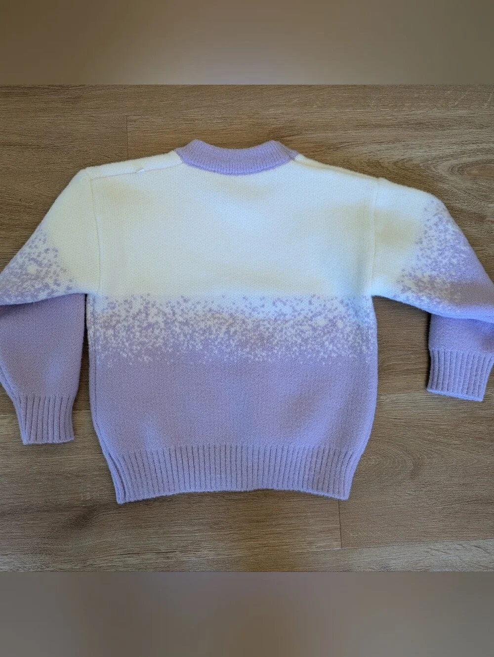 New Never Worn Lavender Butterfly Knit Sweater